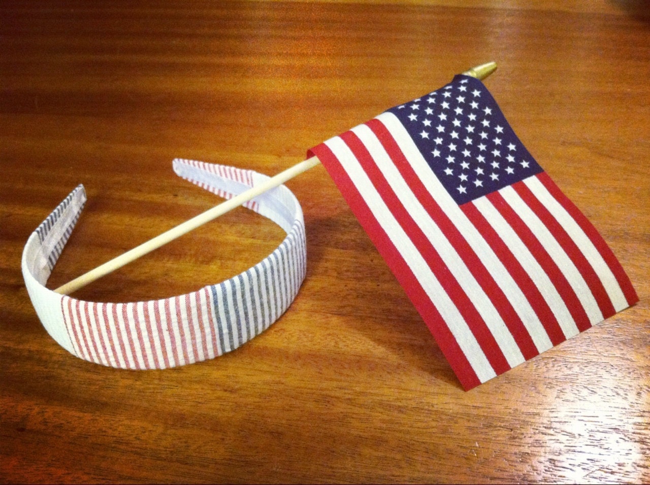 America Seersucker Headband -Limited Edition-