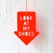 Necklace, Look At My Shoes, fluorescent red