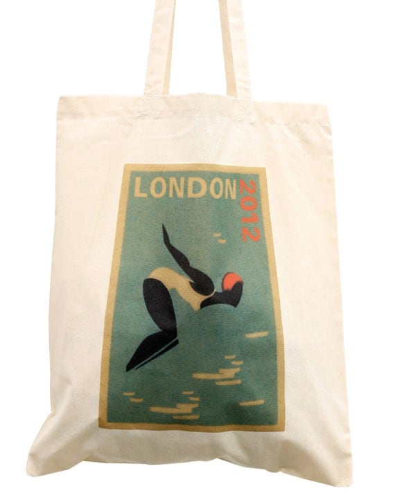 Olympic tote bag, London 2012 swimming bag, ideal sports bag