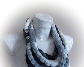 Handmade Crochet Scarf - Colorful Crochet Scarf