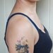 vintage spring flowers bouquet temporary tattoo