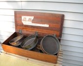 Vintage copper sieve seed sorter