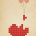 Tetris Pixel Heart JPEG file - INSTANT DOWNLOAD