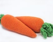 Crochet carrot  toy for children, baby - designML