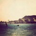 Egypt Photograph Island fine art travel photography Nile River vintage color pastels yellow sailboat mystic nautical print blue