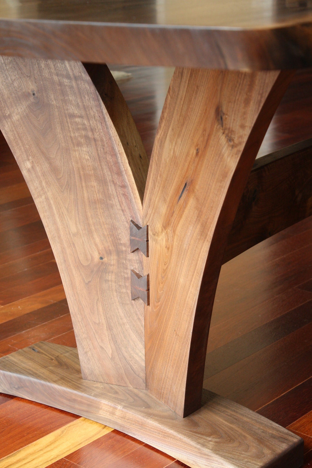 Dining Table - Modern with Walnut Slab