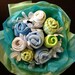 For retrop52------Turquoise Baby Clothes Bouquet