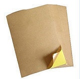 A4 size Kraft Sticker - 50pcs - Super Handy for Printer