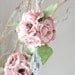 Round paper flower ornament, Paper decoration, wildflower scented as seen in UK Brides magazine Aug/September 2012