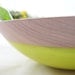Wooden Bowl 12", Neon Yellow, Picnic, Kitchen Decor, Fruit Bowl, Spring Decor
