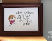 What Defines Us... - Little Julie Painting A4 Print Only