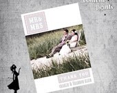 Wedding Thank You Card / Photo Card - MR AND MRS Printable Il_170x135