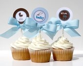 Baby Shower Cupcake Toppers - BOY OH BOY Printable Il_170x135