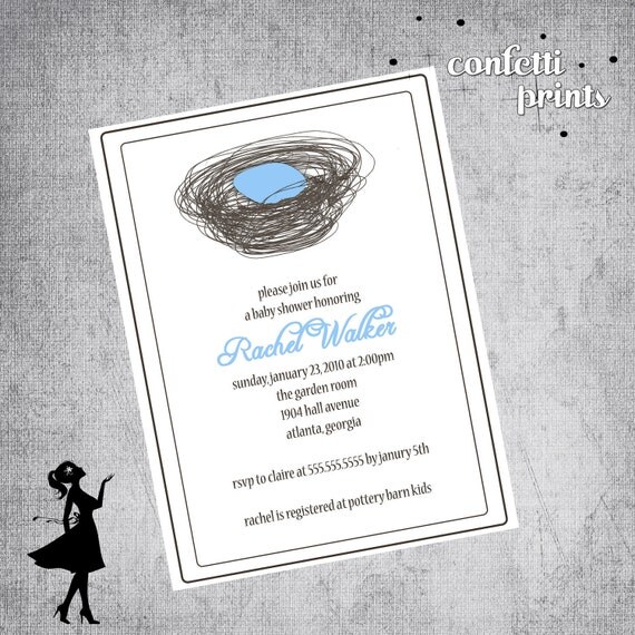 Baby Shower Invitation - NEARLY HATCHED Printable Il_570xn