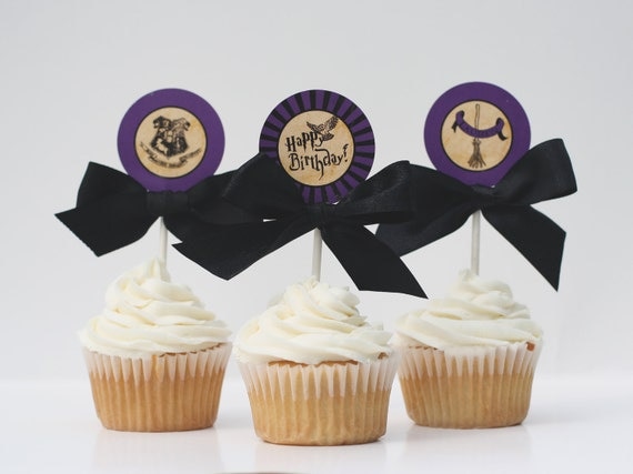 Birthday Cupcake Toppers - HOGWARTS EXPRESS Printable Il_570xn