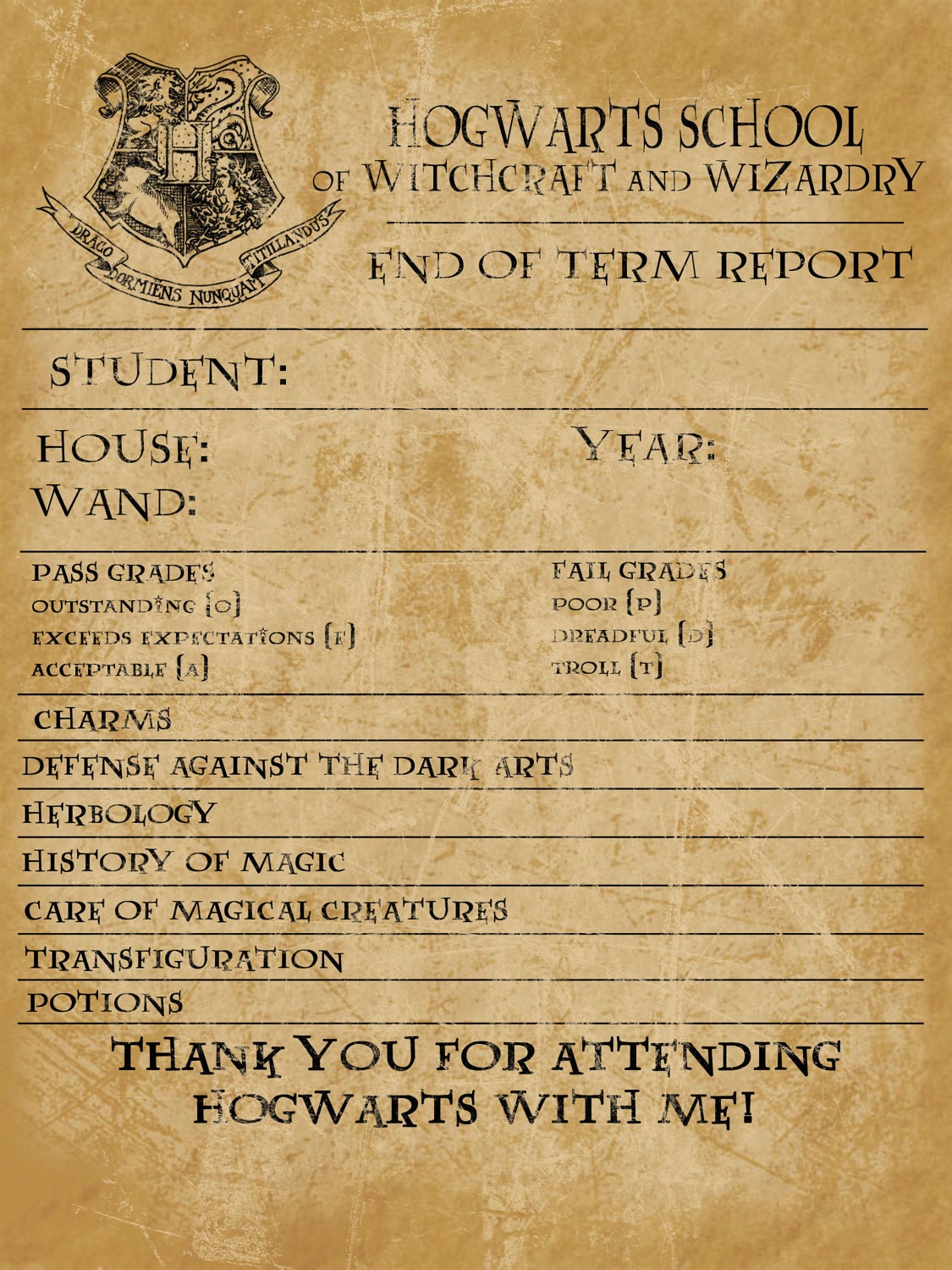 HOGWARTS EXPRESS Birthday Invitation Printable
