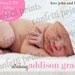 Photo Birth Announcement - MODERN Printable