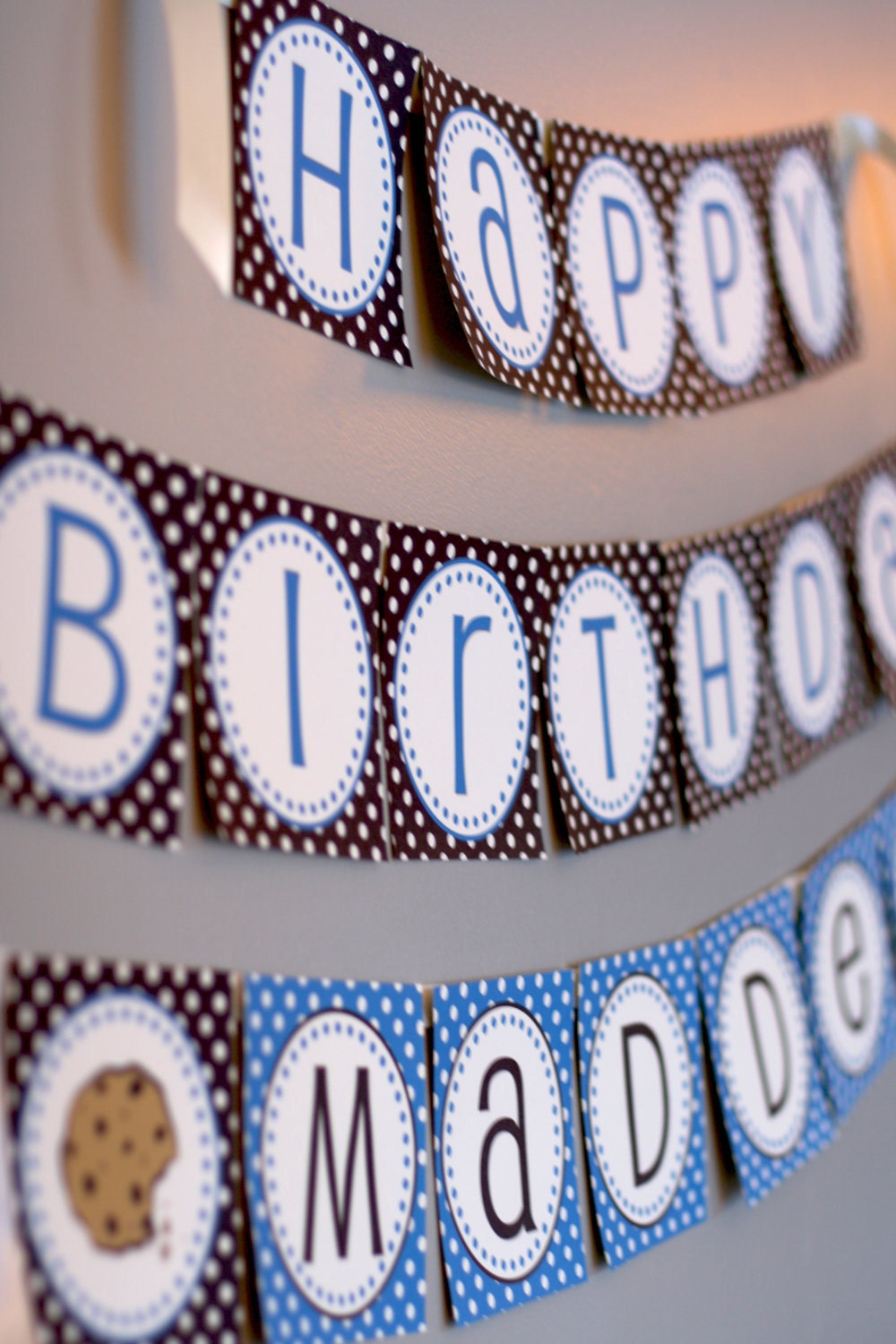 Birthday Banner - COOKIE MONSTER Printable