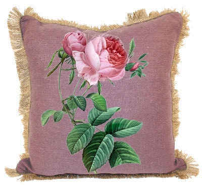 Roses Bouquet Victorian Antique Digital Image Download Transfer Pillows Tote Bags Towels Burlap Iron T-Shirt No. 0067