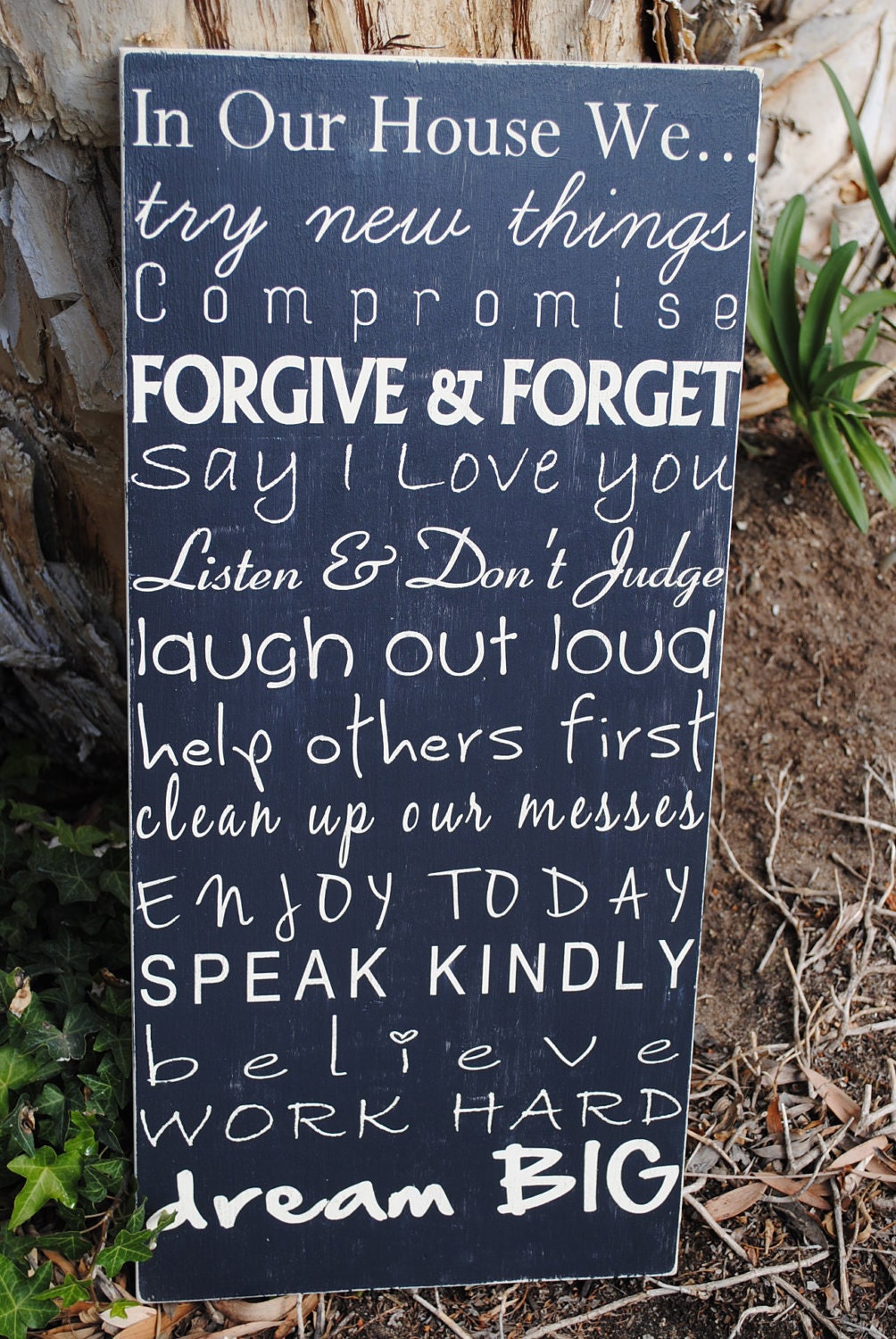 Personalized Family Rules Subway Signs Custom Wood Signs Signs to Live By