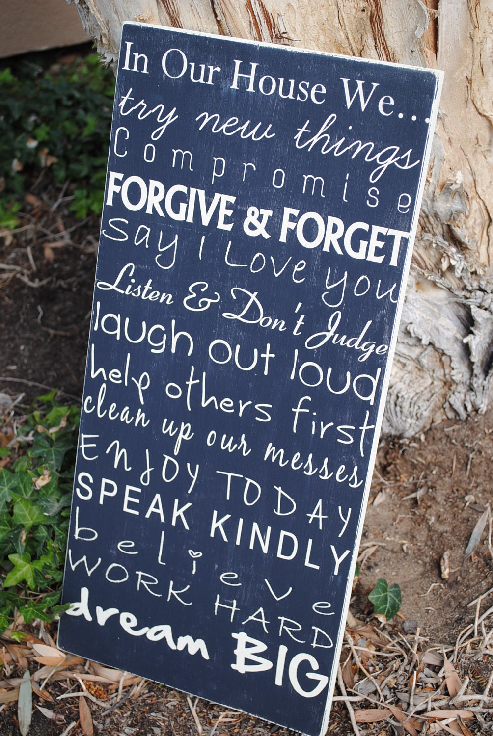 Personalized Family Rules Subway Signs Custom Wood Signs Signs to Live By