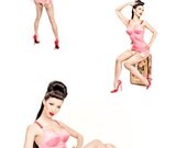 Jade Vixen bubblegum pinup poster - 12x18" sexy pinup poster.