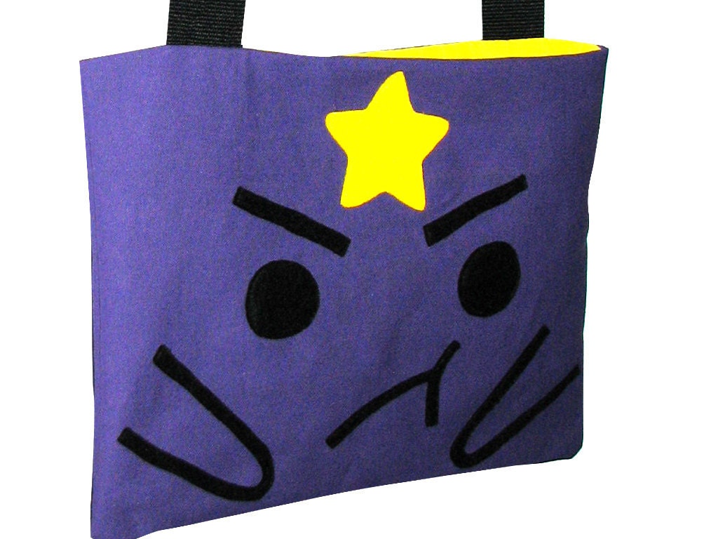 Lumpy Space Princess Adventure Time Inspired LSP Tote Bag / Purse