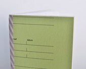 Small recycled notebook, handmade from office material and FSC paper