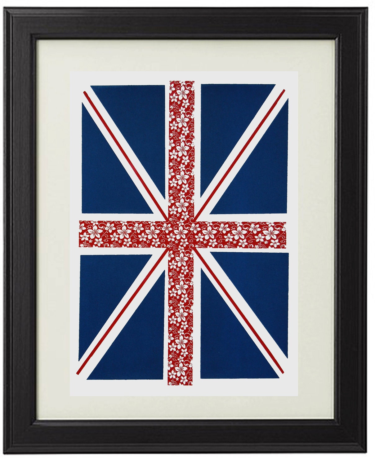 A4 Union Jack Flower Print - Limited Edition of 4