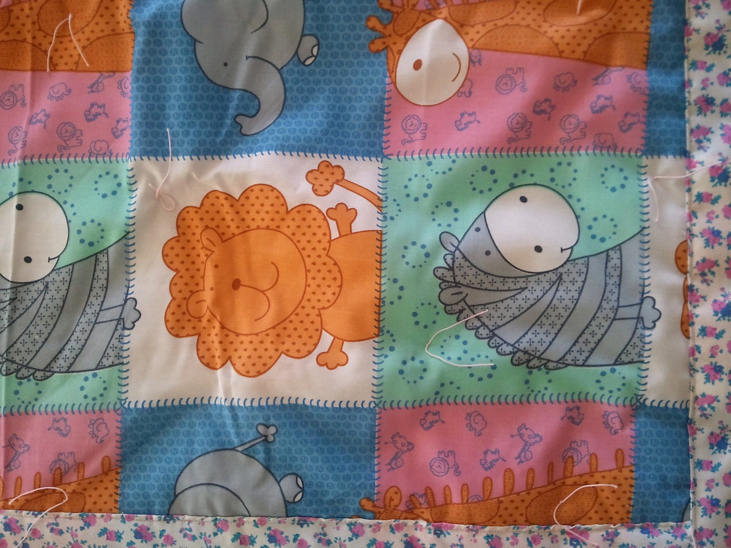Animated Animals Baby Quilt