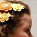 Felt hair pin girls flowers hair accessories embroidery floral bobby pin
