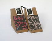 Set of 2 Natural Tea Towels - pink flower blossom
