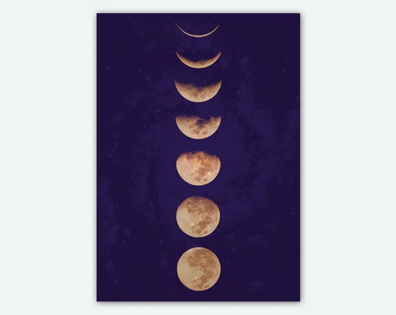 Moon Phases, Poster Art