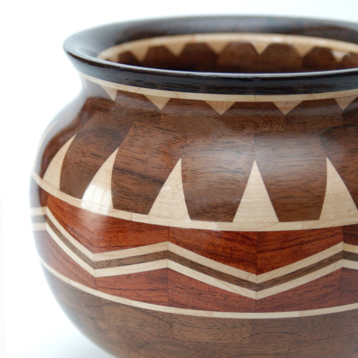 Charismatic Chai Segmented Bowl Featuring Bubinga, Maple, Oregon Black Walnut and Wenge Woods - fostersbeauties