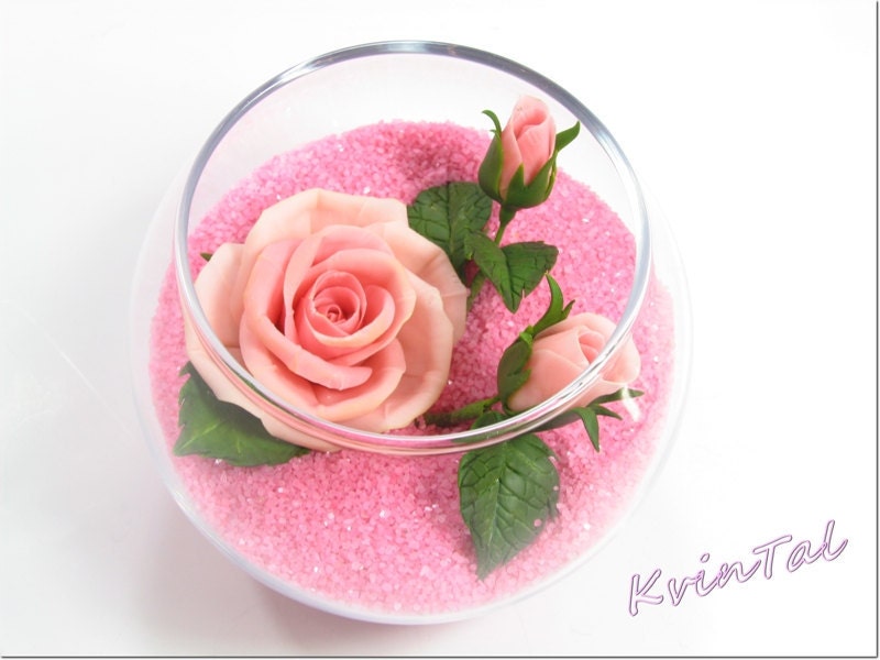 Home decor  Roses Pink dreams.  Made to order.