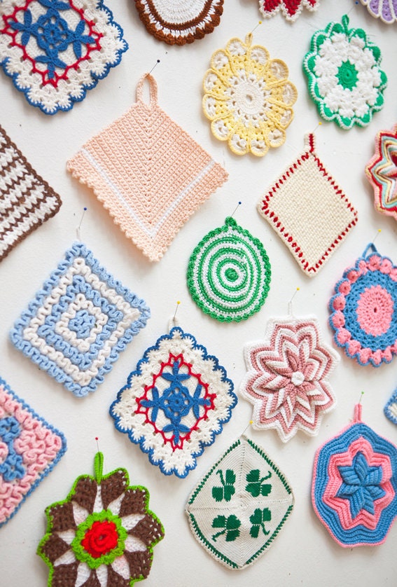 Collection of Handmade Crocheted potholders - RESERVED FOR CARRIE