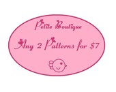Baby shoe pattern - 2 Patterns Combo