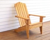 Adirondack Chair, Adirondack Furniture, Outdoor Wood Furniture, Wood Deck Furniture, Patio Wood Furniture, Deck Chair, Garden Chair