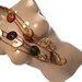 buttons, scarf, pink, brown, cream, marbled