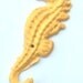 Cast Iron Shabby Chic Wall Hook Yellow Gold Seahorse Hook Ready to Ship