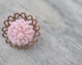 Chrysanthemum Ring - Antique Rose