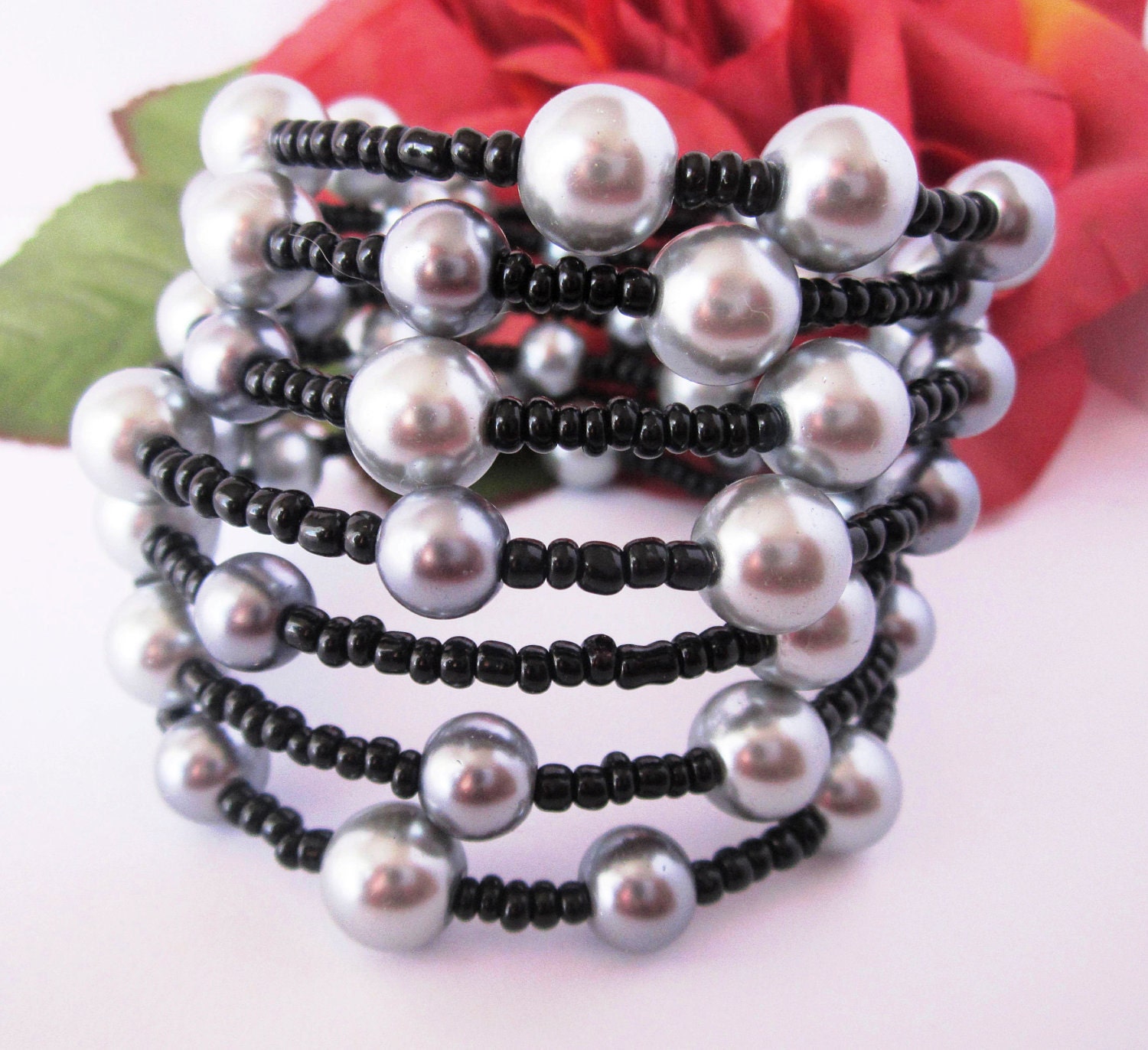 Titanium Grey Stacked Bracelet