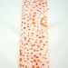 POLKA PEACH. Hand Painted square Silk Scarf. Orange, Coral, Silver Silk Shawl. Polka Dots Fashion. 35,4x35,4 in. (90x90cm). Ready to Ship.