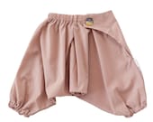 100% Cotton Japanese Baby Samurai Pants - Mushroom