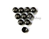 Clearance Sale: 8mm 20pcs Clear crystal gunmetal round studs / HIGH Quality - Fikashop