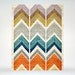 8x10 "Chevron Stack" - Wooden Texture - Art Poster Print