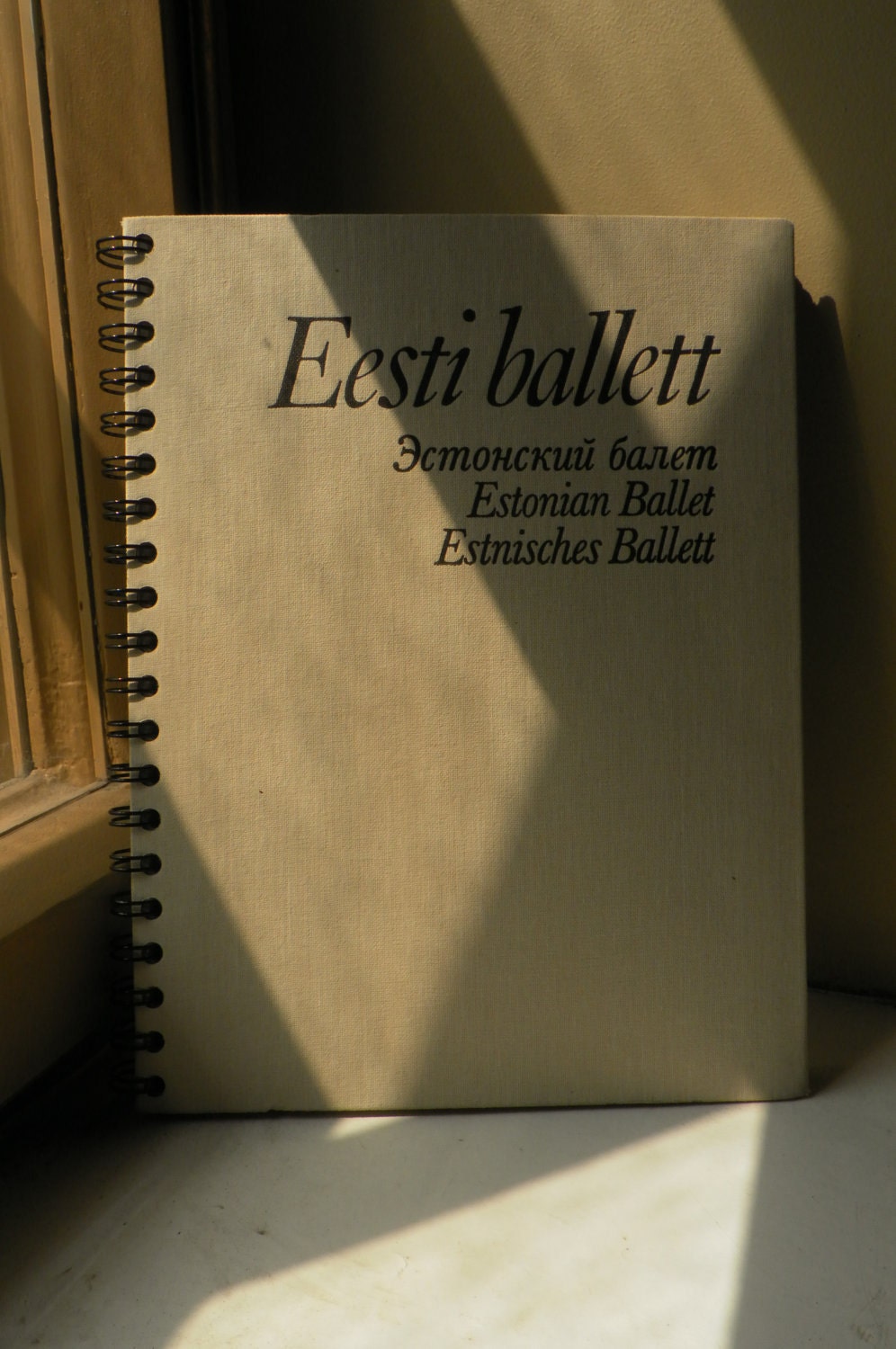Upcycled Spiral Bound Notebook Tartuensis College "Ballet"
