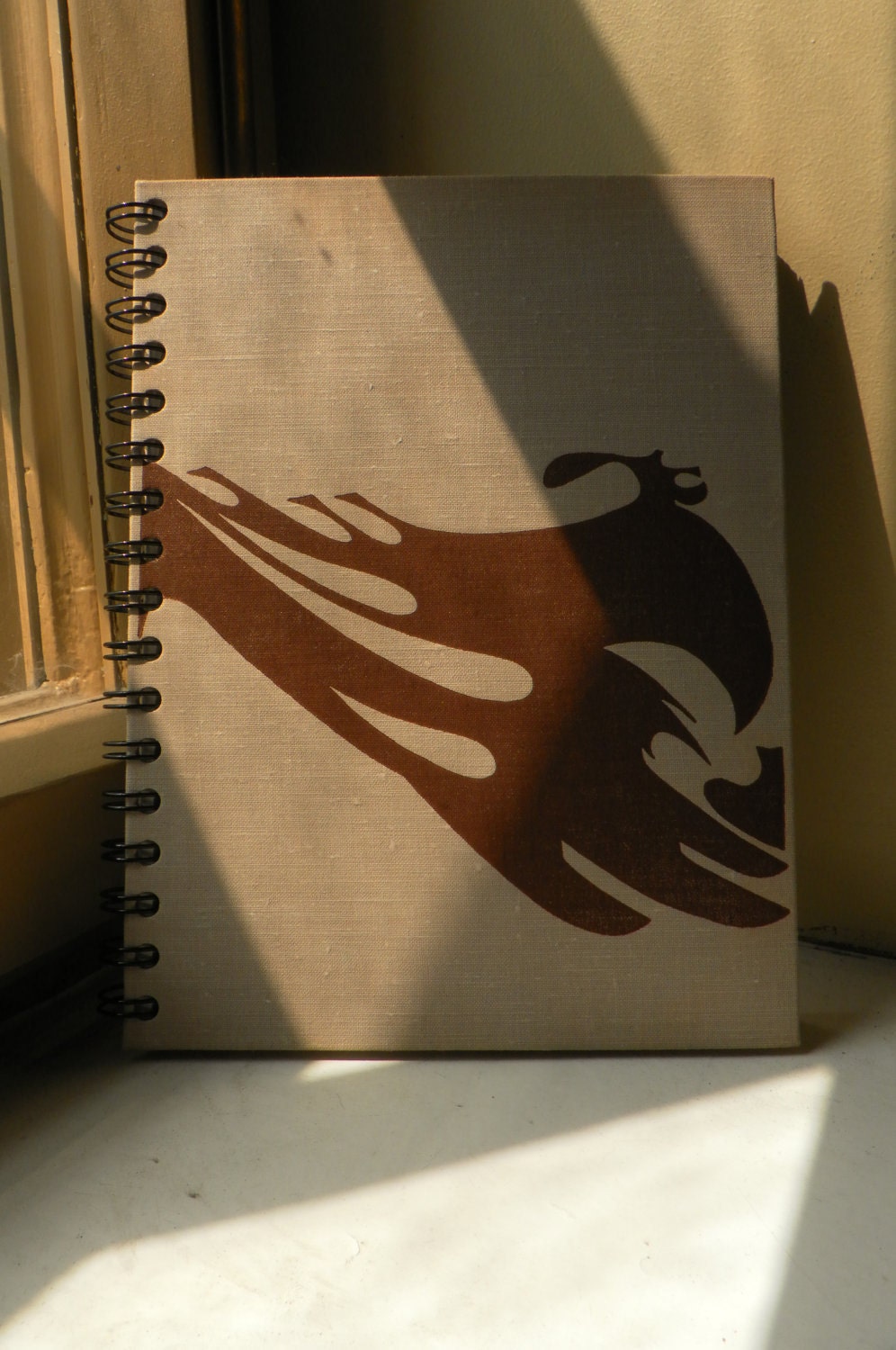 Upcycled Spiral Bound Notebook Tartuensis College "Wave"