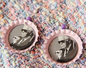Bottlecap earrings Karl Lagerfeld