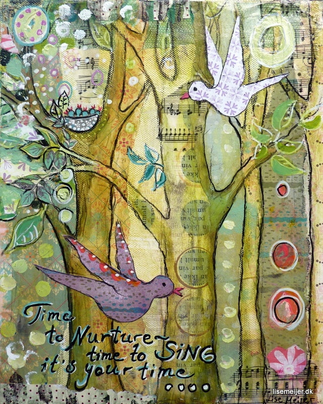Time to nurture - Art Print 21 x 30 cm/ 8.3 x 11.8 in